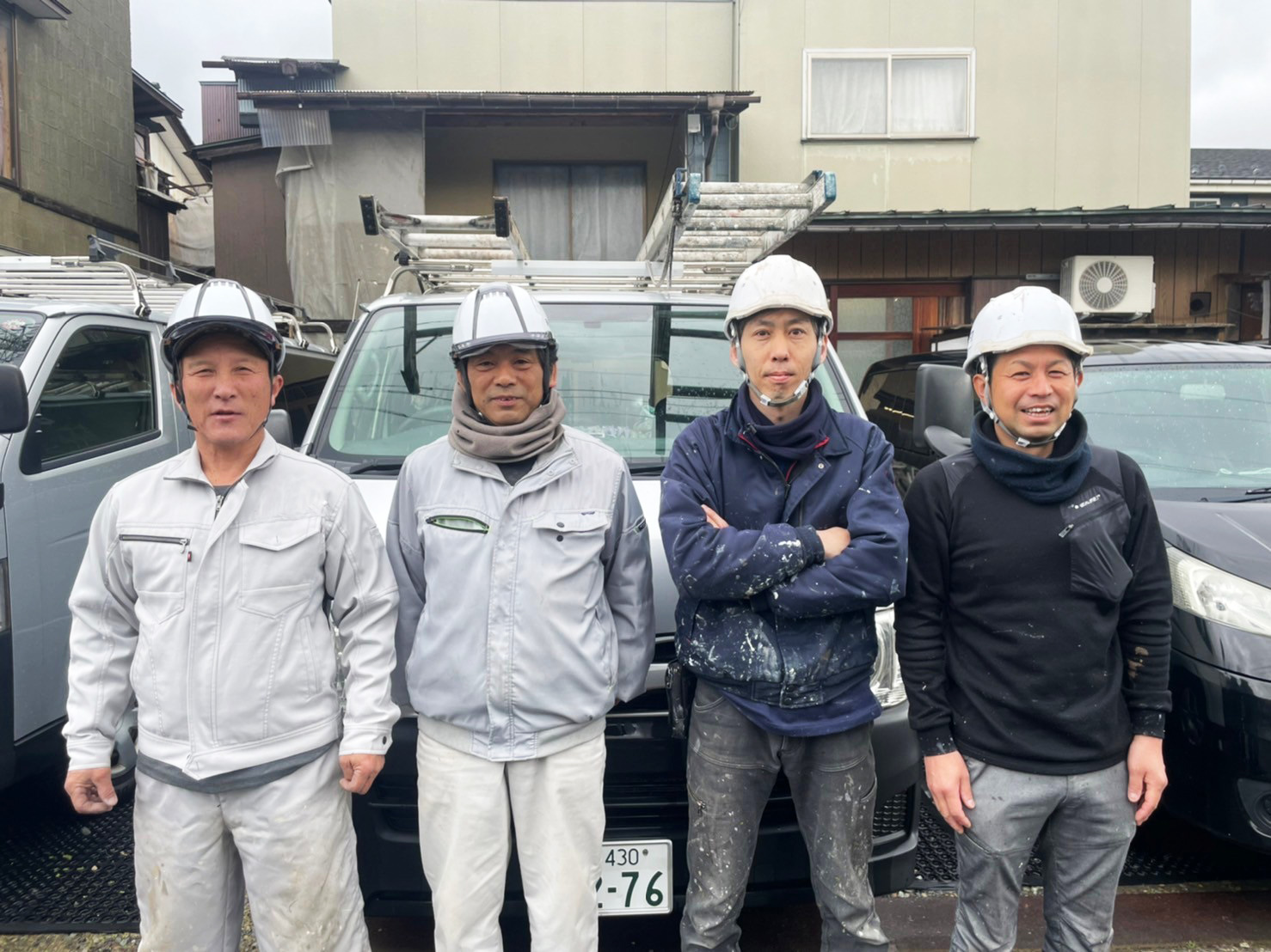 武田社長と職人軍団3人